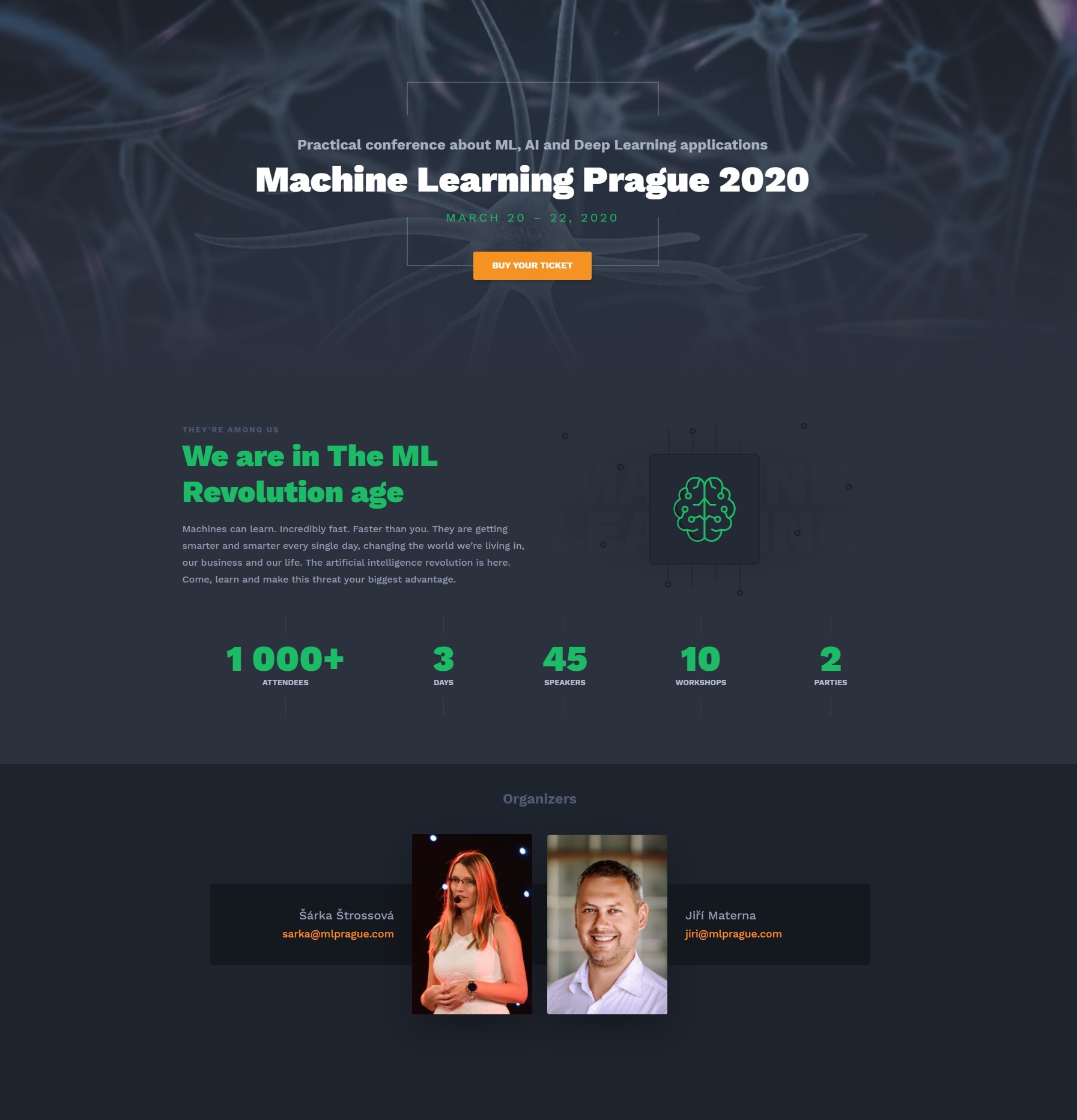 Machine Learning Prague 2020