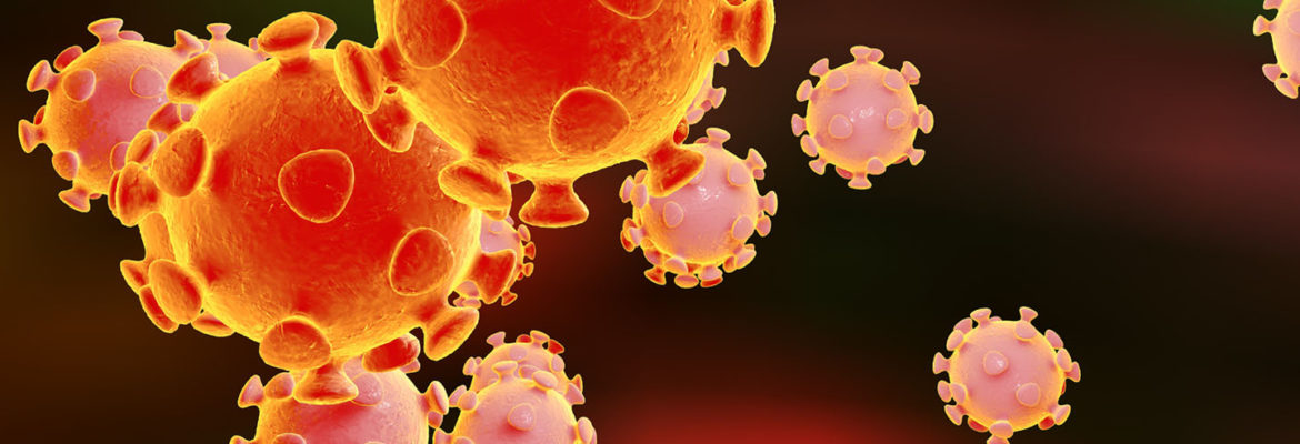3D illustration of Coronavirus